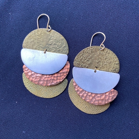 Jewelry - Multi-Metal Dangle Earrings